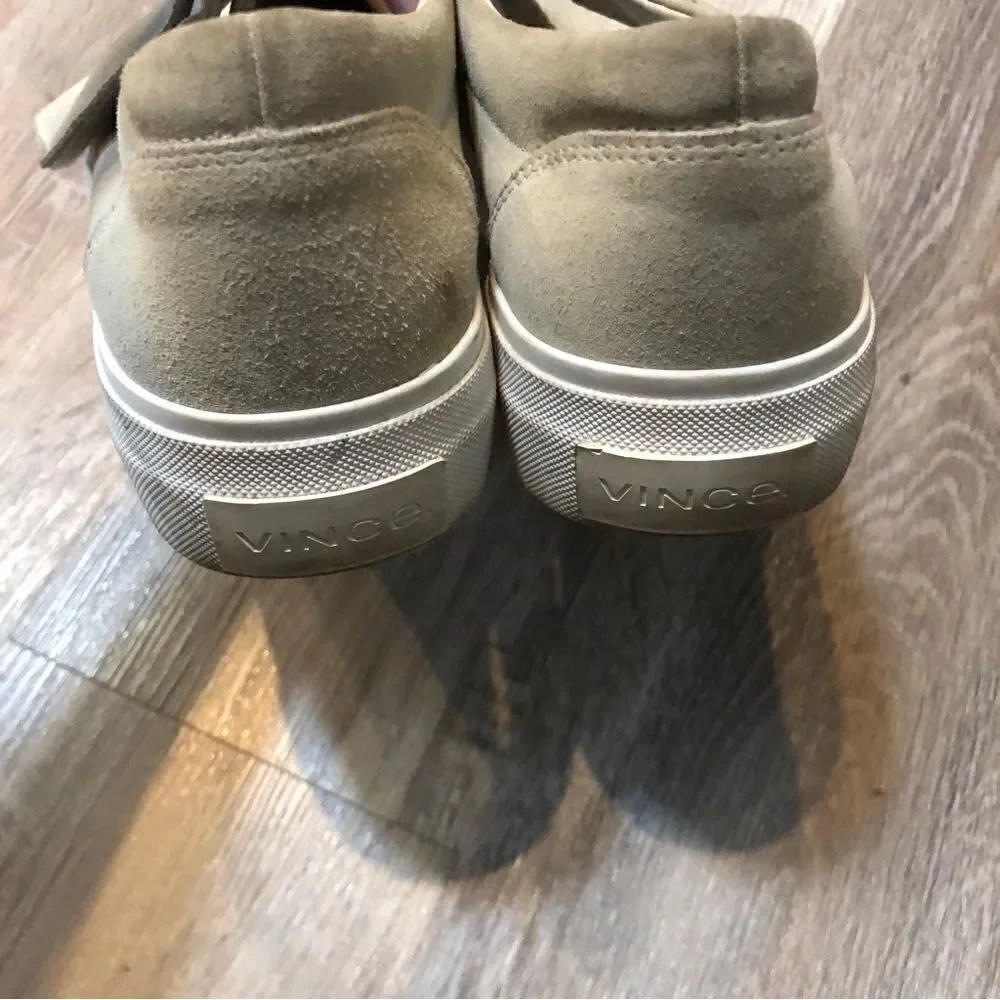 VINCE Cage Platform Suede Slip On Sneaker Size 8.5‎